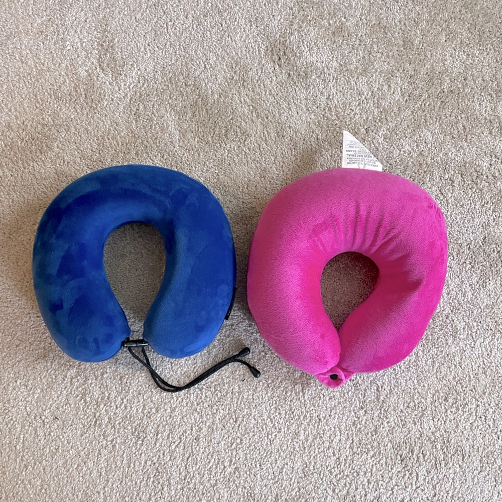 Two Travel Pillows